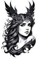 Freya tattoo design idea