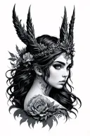 Freya tattoo design idea