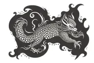 pixiu  tattoo design idea