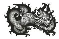 pixiu  tattoo design idea