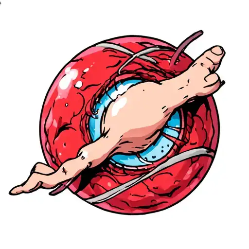 Anus tattoo design idea