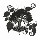 poison tree tattoo design idea