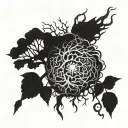 poison tree tattoo design idea