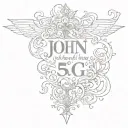 scripture John 3:16 bible verse written tattoo design idea