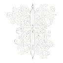 scripture John 3:16 bible verse written tattoo design idea