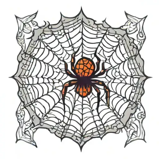 spider web tattoo with 2004 above it tattoo design idea