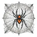 spider web tattoo with 2004 above it tattoo design idea