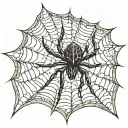 spider web tattoo with 2004 above it tattoo design idea