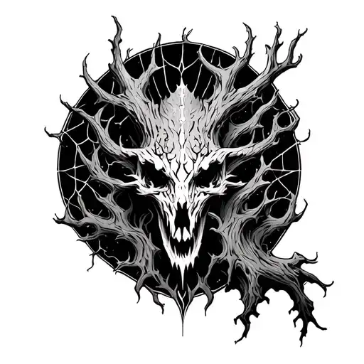 Igdrassil with Web Wyrd tattoo design idea