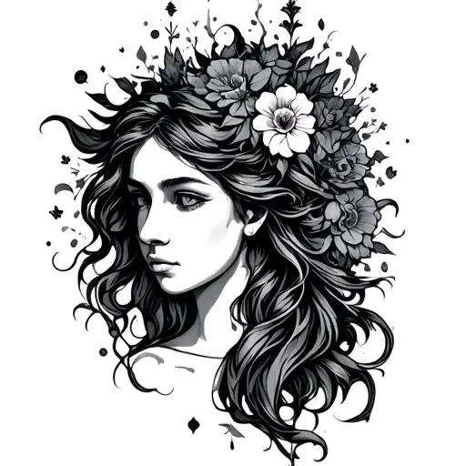 Virgo, independent, born on 25th August and empathetic  tattoo design idea