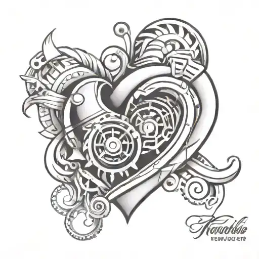Turbo Heart tattoo design idea