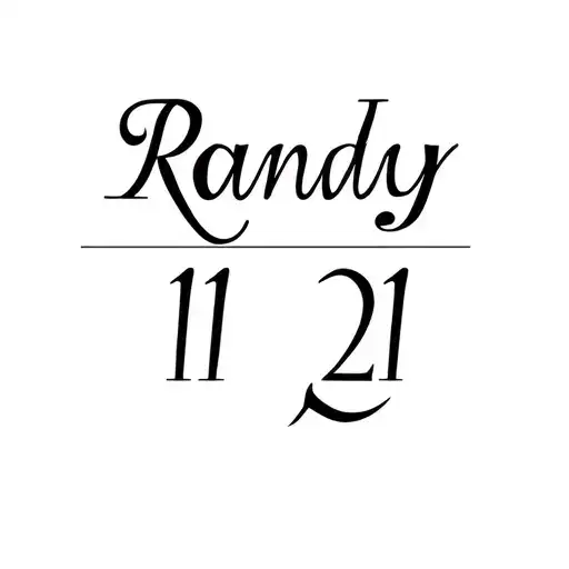 "Randy 11 21" Roman numeral tattoo tattoo design idea