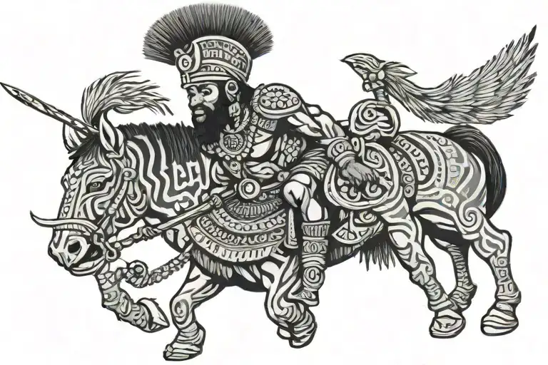 igbo warrior tattoo design idea