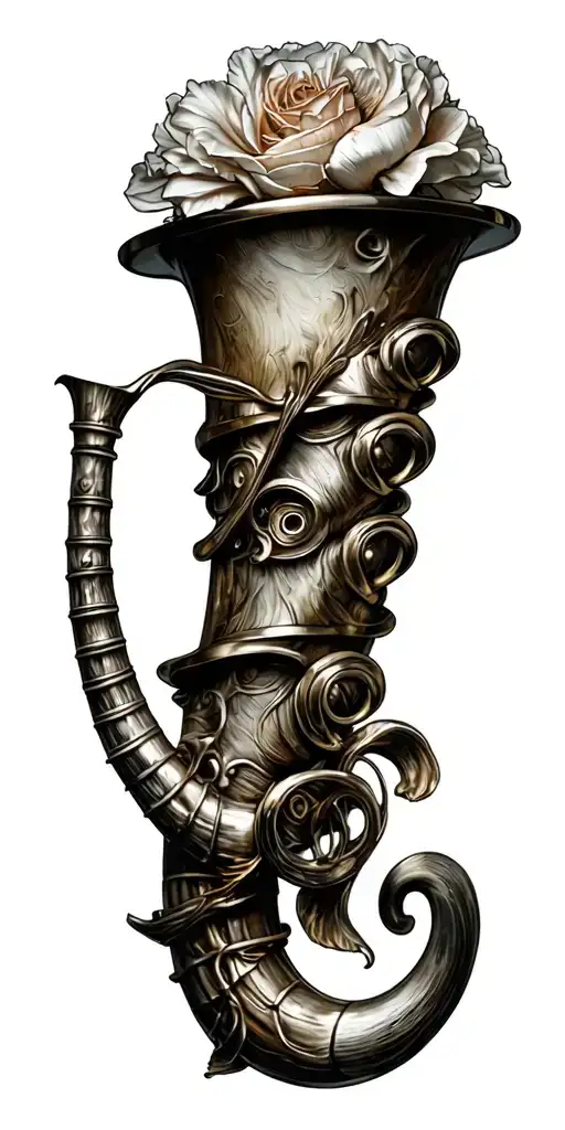 Italian horn tattoo design idea