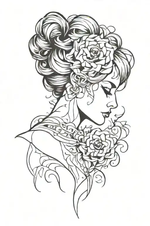 widowed wife of suicide tattoo design idea