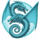 bipolar affectivity dragon two heads  tattoo design idea