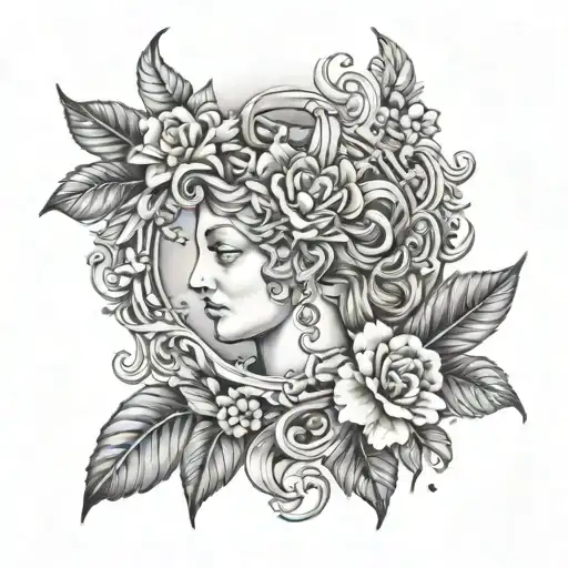 Renaissance tattoo design idea