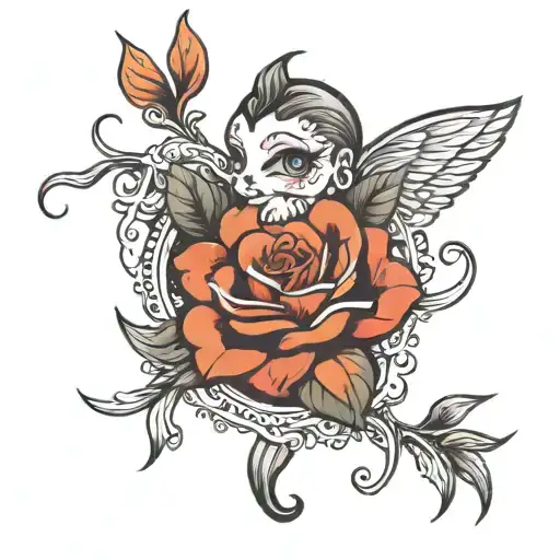 aria baby mom tattoo design idea