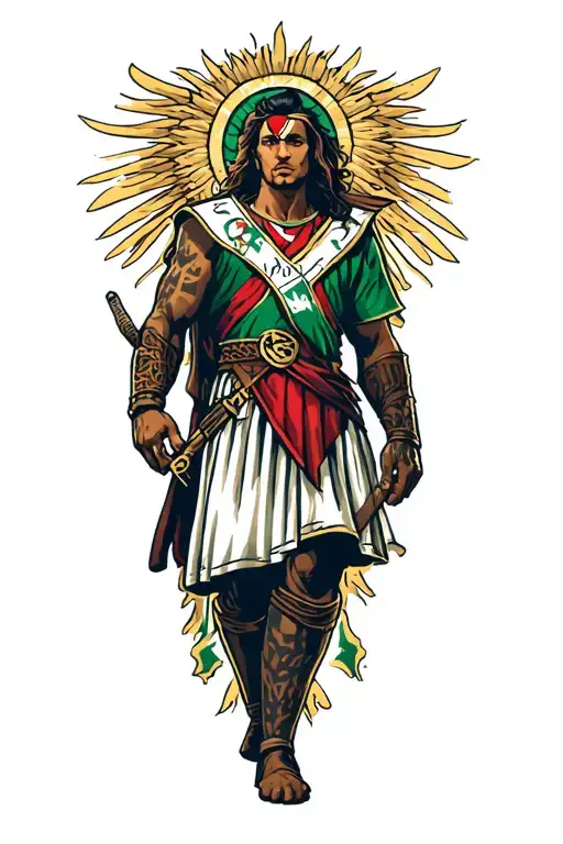 Fluminense Warrior Towards Eternal Gloria tattoo design idea
