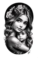 Aunt Niece tattoo design idea