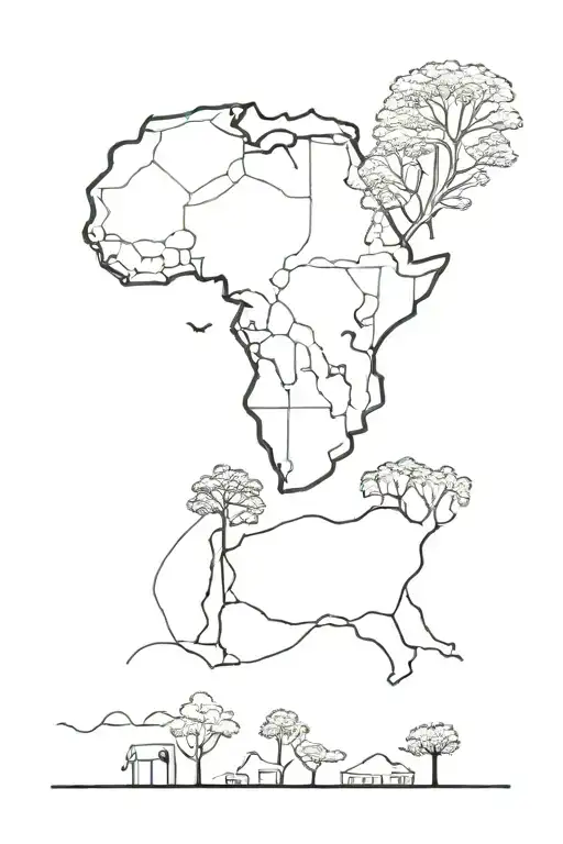 237 Cameroon Africa tattoo design idea
