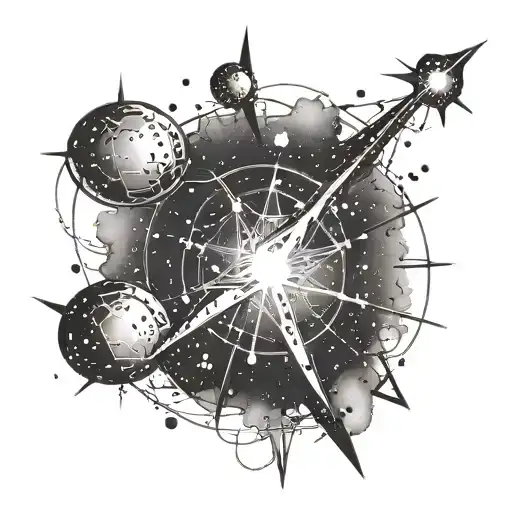 orion constellation tattoo design idea