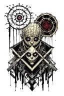 hellraiser lament configuration as sleeve tattoo design tattoo design idea