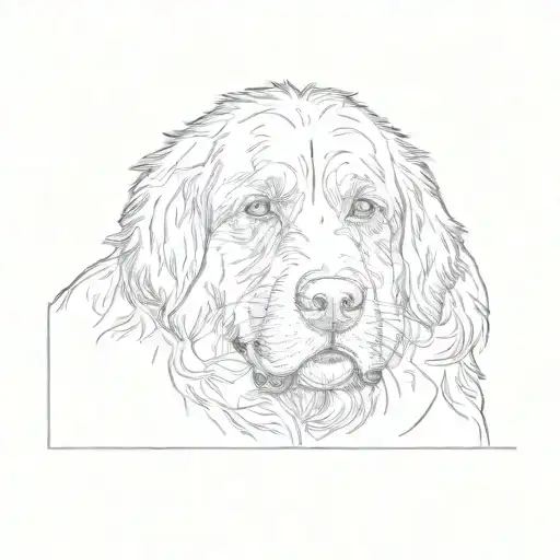 bernese mountain dog tattoo design idea