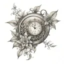 ever changing times growth tattoo design idea