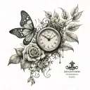 ever changing times growth tattoo design idea
