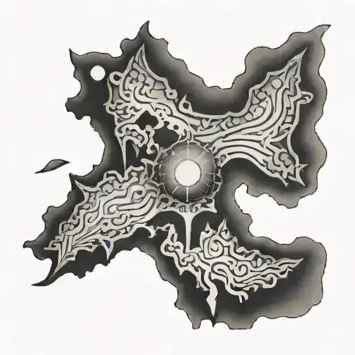 sri lankan map gem stone tattoo design idea