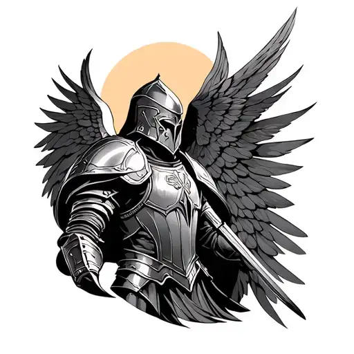 Full Armor Of God tattoo design idea