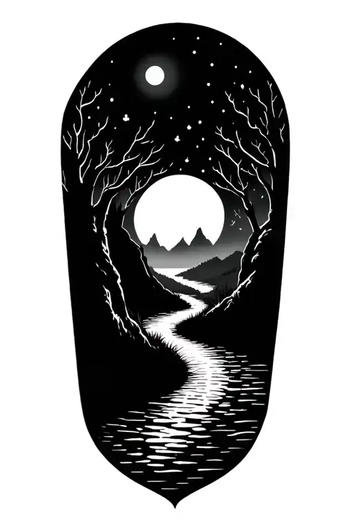 path to no where but here tattoo design idea