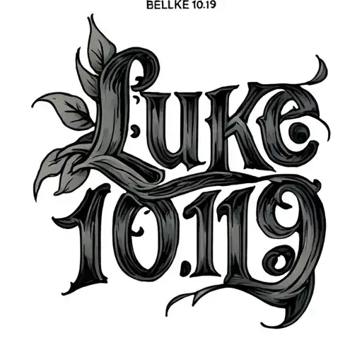 "Luke 10:19" Bible Verse Tatoo tattoo design idea