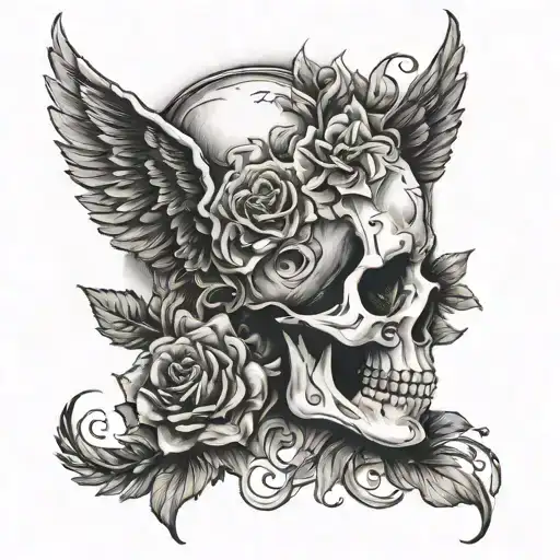 mental health; pain eternally poetic; death; life tattoo design idea