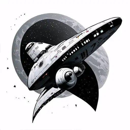 start trek enterprise tattoo design idea
