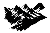 Minimalist tattoo design combining the outline of Table Mountain and Lion’s Head with geometric mountain shapes. Include tattoo design idea