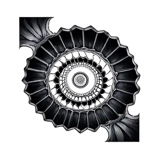 Spiral Staircase tattoo design idea