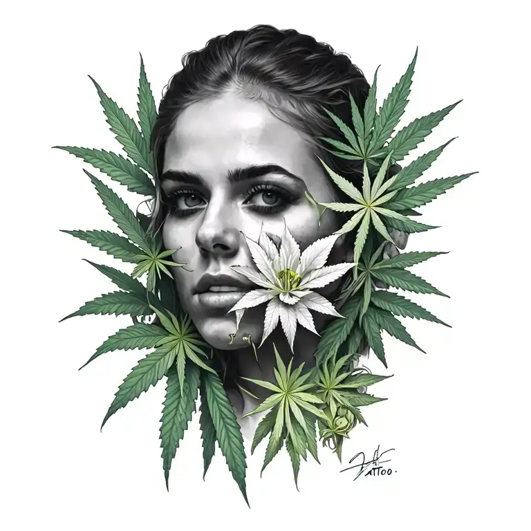 420 made tattoo design idea