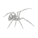 a black widow spider tattoo design idea