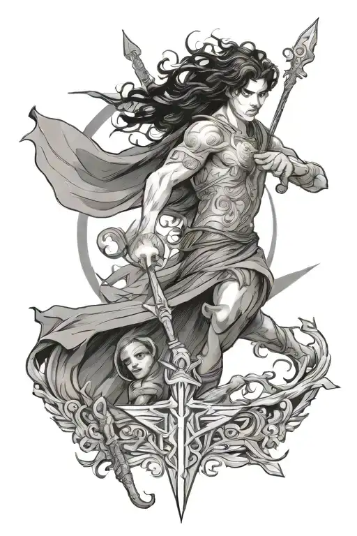 percy Jackson olympians tattoo design idea