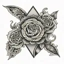 7 And 2 Card tattoo design idea