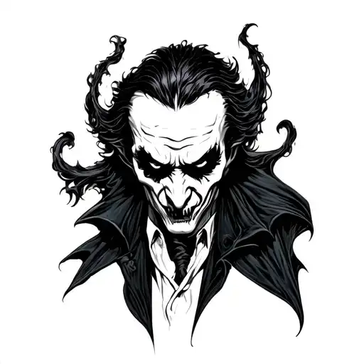 Dracula tattoo design idea