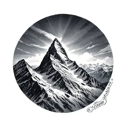 Matterhorn tattoo design idea