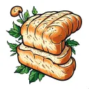 bread tattoo design idea