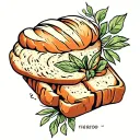 bread tattoo design idea