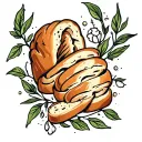 bread tattoo design idea
