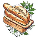 bread tattoo design idea