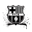 FC Barcelona logo tattoo design idea