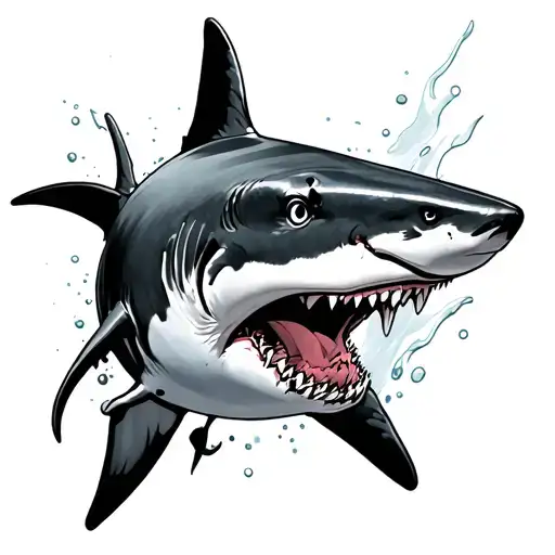 Bull Shark tattoo design idea